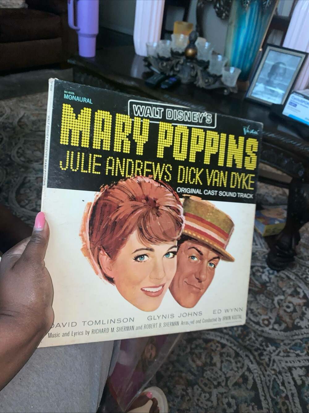 Vintage 1964 Walt Disney's Mary Poppins Original Cast Soundtrack Vinyl LP Record